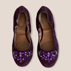 Corso Como Women’s Flat 5.5 Purple Leather Beads